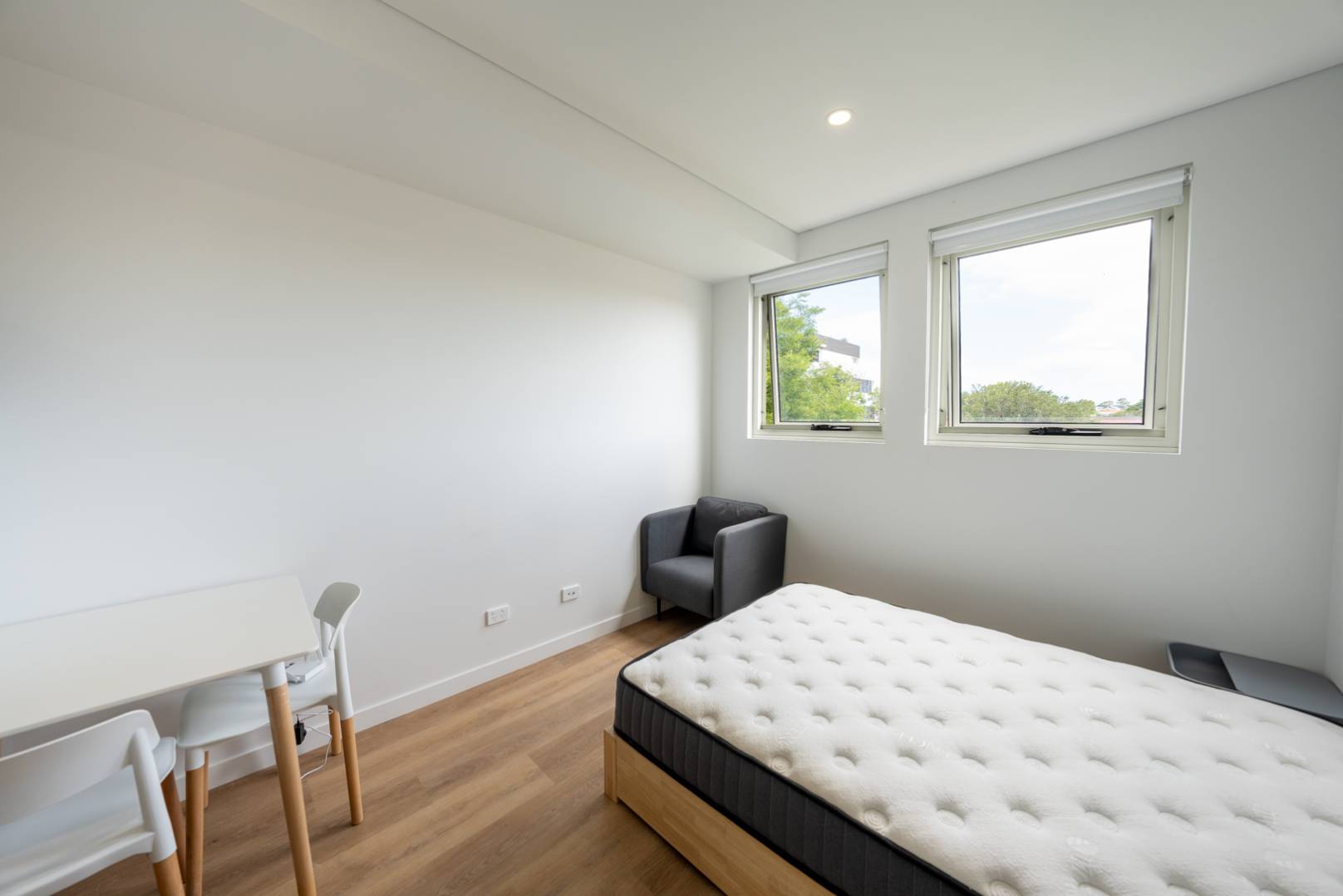 Bedroom view in CosyEasy furnished apartment