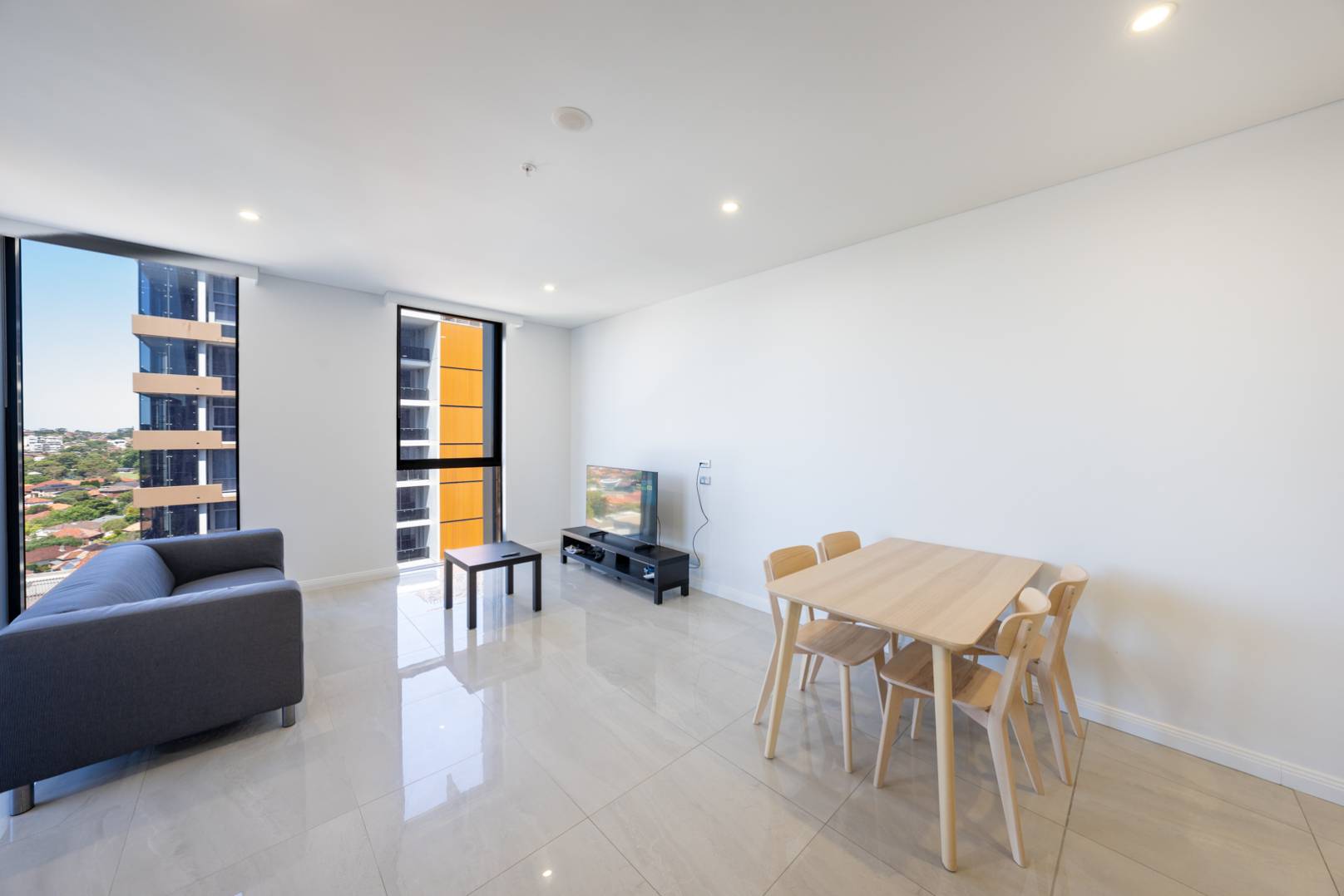 Bedroom view in CosyEasy furnished apartment